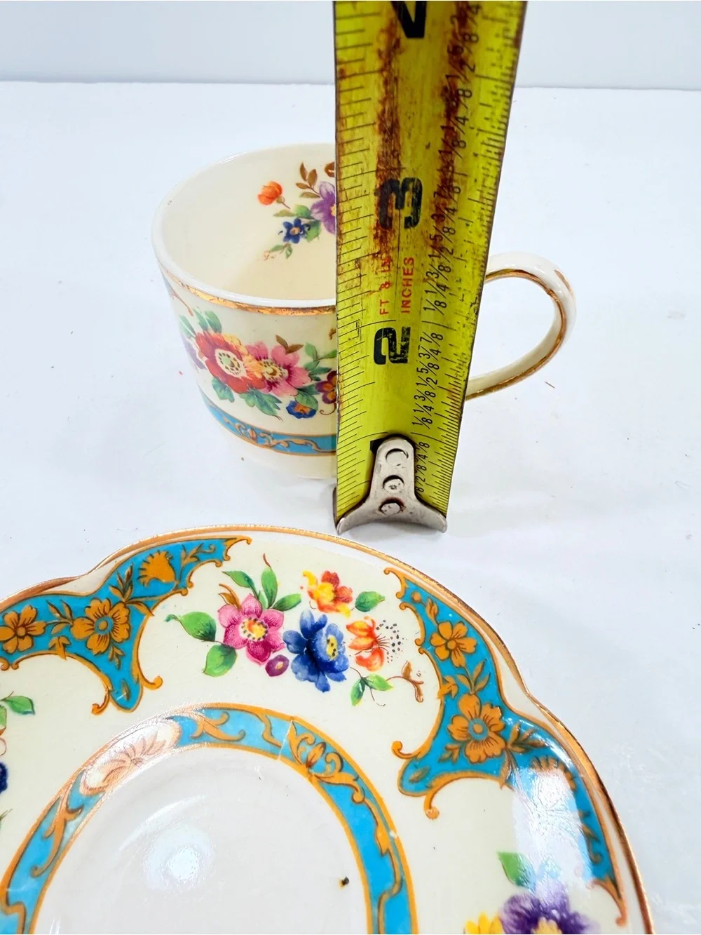 Antique 1920s Pareek Johnson Bros Belgravia England Tea Cup and Saucer Set